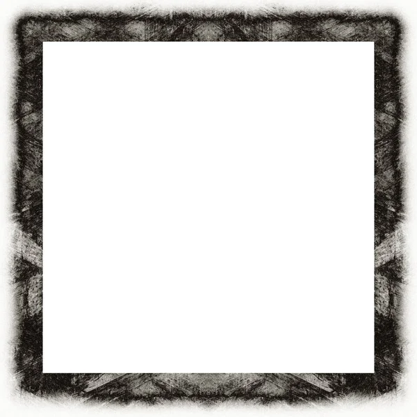 Old Color Grunge Vintage Texture Retro Pattern Square Frame Empty — Stock Photo, Image