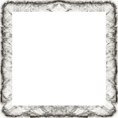 Geçmişe dönük eski grunge klasik deseni, resim için boş alanı olan kare çerçeve, metin.