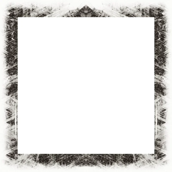 Oude Kleur Grunge Vintage Textuur Met Retro Patroon Vierkant Frame — Stockfoto