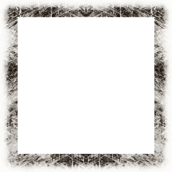 Oude Kleur Grunge Vintage Textuur Met Retro Patroon Vierkant Frame — Stockfoto