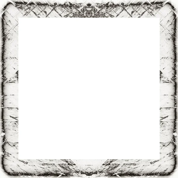 Oude Kleur Grunge Vintage Textuur Met Retro Patroon Vierkant Frame — Stockfoto