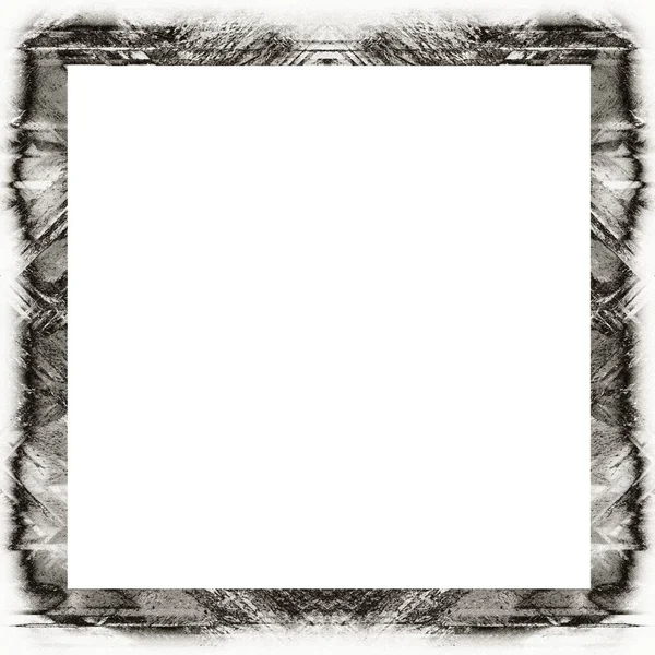 Oude Kleur Grunge Vintage Textuur Met Retro Patroon Vierkant Frame — Stockfoto