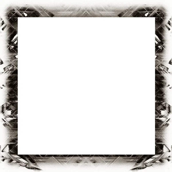 Oude Kleur Grunge Vintage Textuur Met Retro Patroon Vierkant Frame — Stockfoto