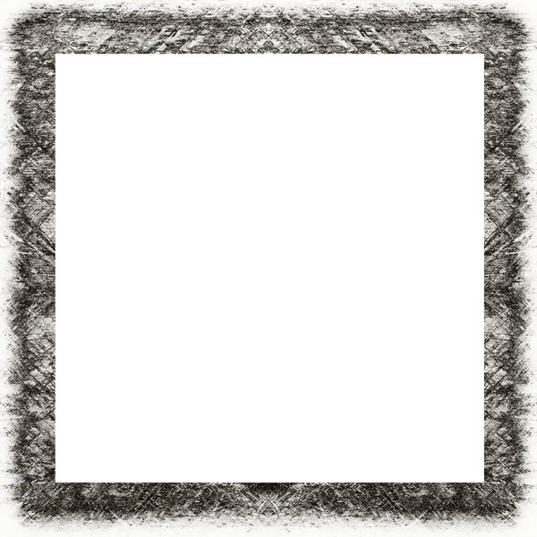 Old Color Grunge Vintage Texture Retro Pattern Square Frame Empty — Stock Photo, Image