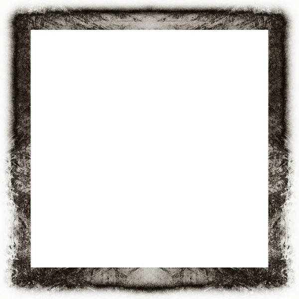 Oude Kleur Grunge Vintage Textuur Met Retro Patroon Vierkant Frame — Stockfoto