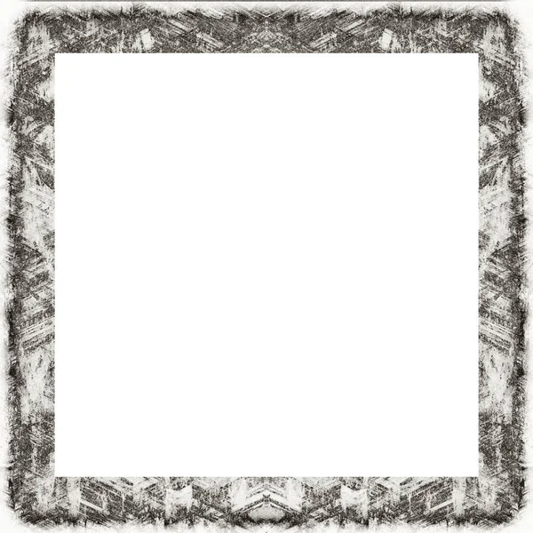 Oude Kleur Grunge Vintage Textuur Met Retro Patroon Vierkant Frame — Stockfoto