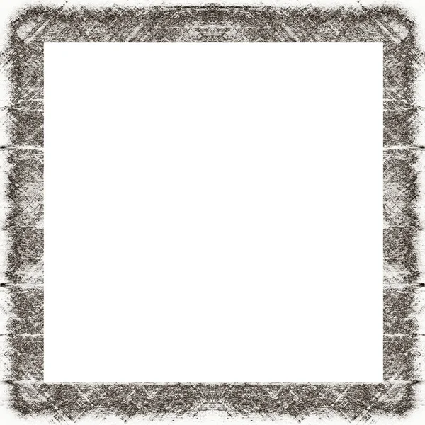 Oude Kleur Grunge Vintage Textuur Met Retro Patroon Vierkant Frame — Stockfoto