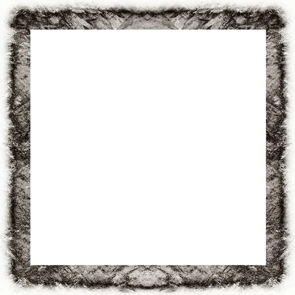 Old Color Grunge Vintage Texture Retro Pattern Square Frame Empty — Stock Photo, Image