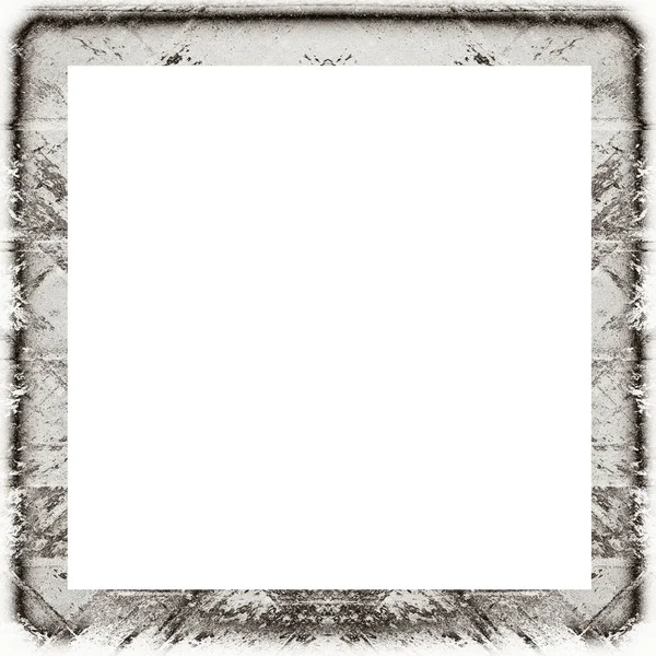 Old Color Grunge Vintage Texture Retro Pattern Square Frame Empty — Stock Photo, Image