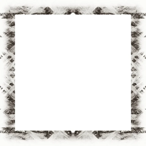 Oude Kleur Grunge Vintage Textuur Met Retro Patroon Vierkant Frame — Stockfoto