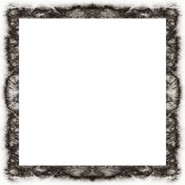 Geçmişe dönük eski grunge klasik deseni, resim için boş alanı olan kare çerçeve, metin.