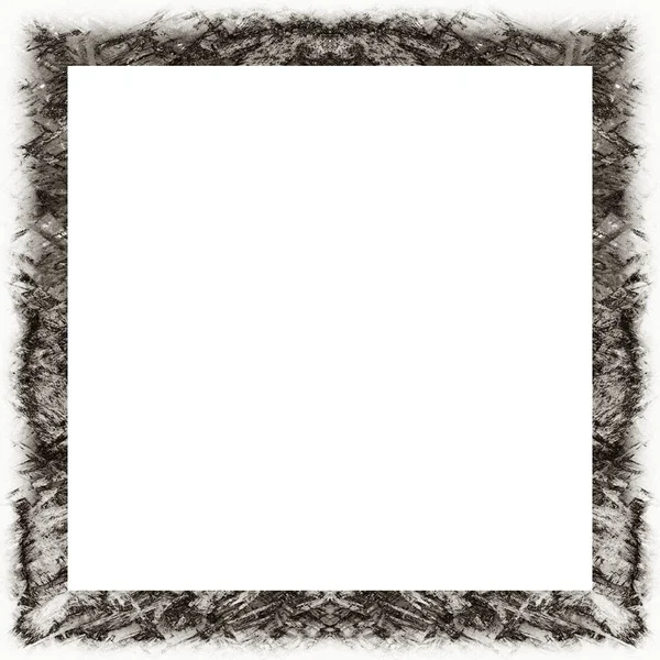 Oude Kleur Grunge Vintage Textuur Met Retro Patroon Vierkant Frame — Stockfoto