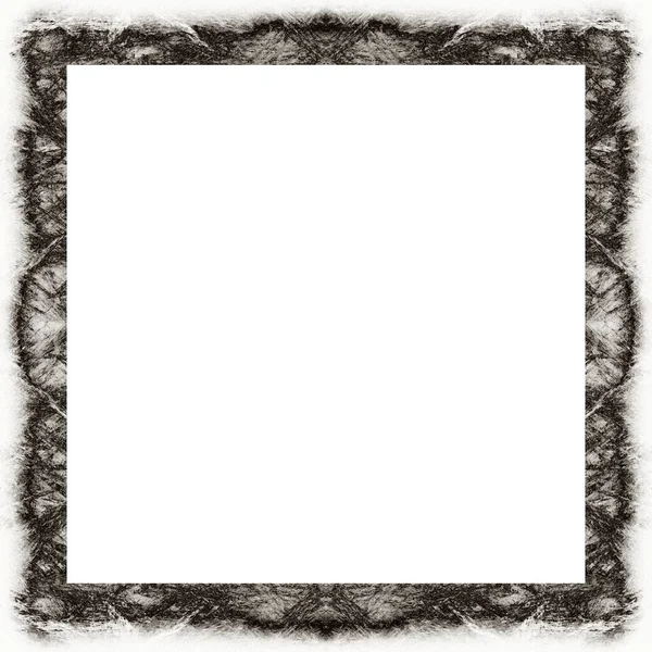 Oude Kleur Grunge Vintage Textuur Met Retro Patroon Vierkant Frame — Stockfoto