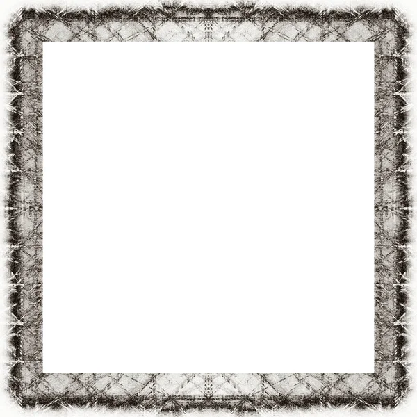 Old Color Grunge Vintage Texture Retro Pattern Square Frame Empty — Stock Photo, Image