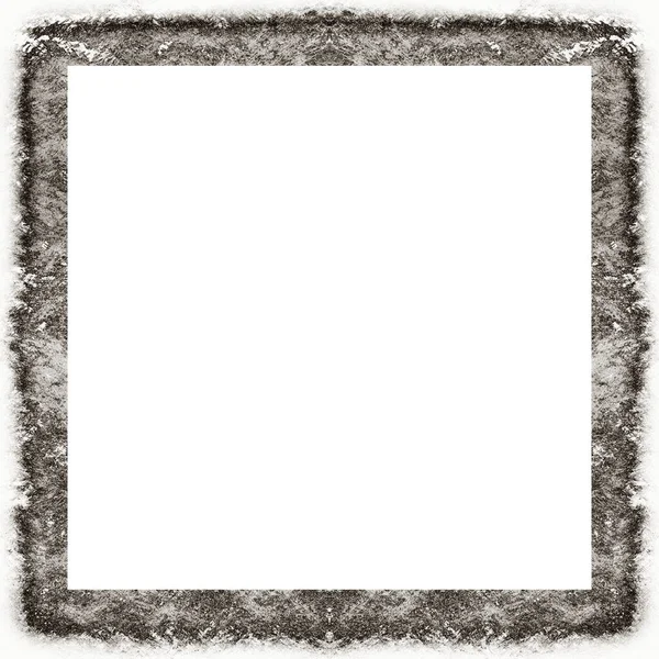 Oude Kleur Grunge Vintage Textuur Met Retro Patroon Vierkant Frame — Stockfoto