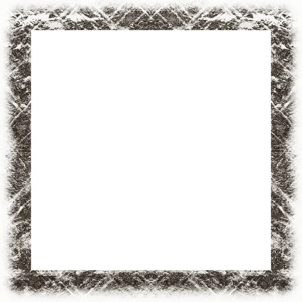 Old Color Grunge Vintage Texture Retro Pattern Square Frame Empty — Stock Photo, Image