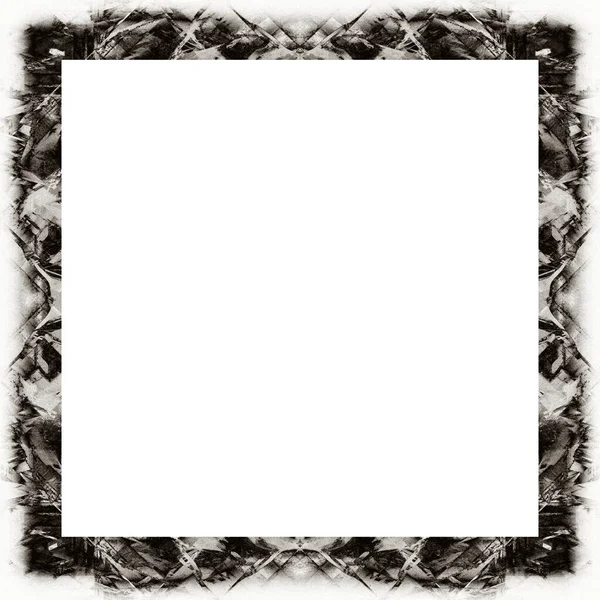 Oude Kleur Grunge Vintage Textuur Met Retro Patroon Vierkant Frame — Stockfoto