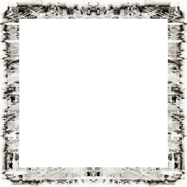 Oude Kleur Grunge Vintage Textuur Met Retro Patroon Frame Met — Stockfoto