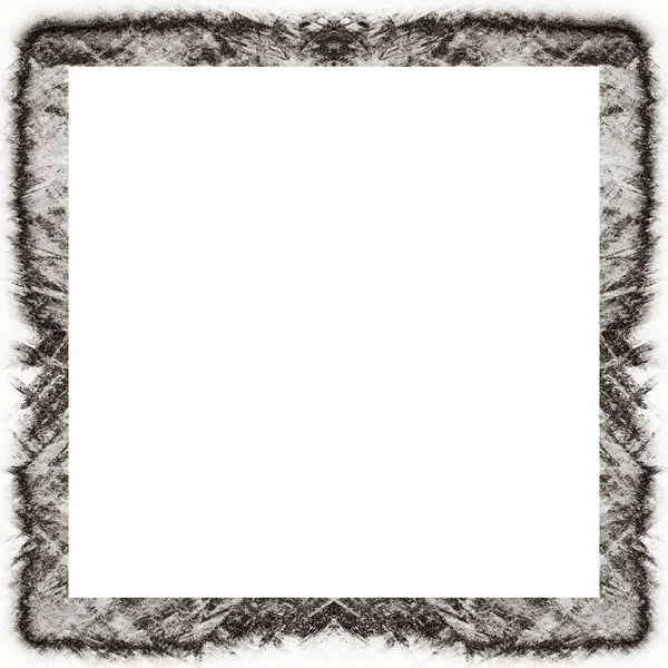 Oude Kleur Grunge Vintage Textuur Met Retro Patroon Vierkant Frame — Stockfoto