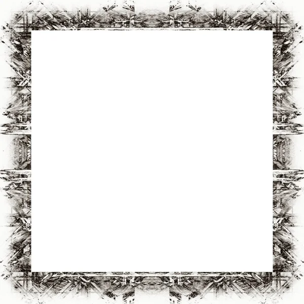 Oude Kleur Grunge Vintage Textuur Met Retro Patroon Frame Met — Stockfoto