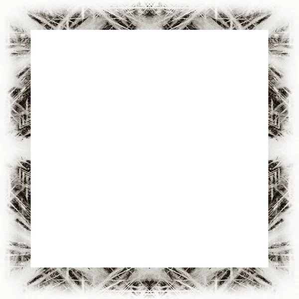 Oude Kleur Grunge Vintage Textuur Met Retro Patroon Vierkant Frame — Stockfoto