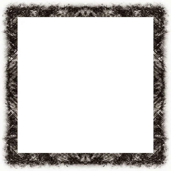 Oude Kleur Grunge Vintage Textuur Met Retro Patroon Vierkant Frame — Stockfoto