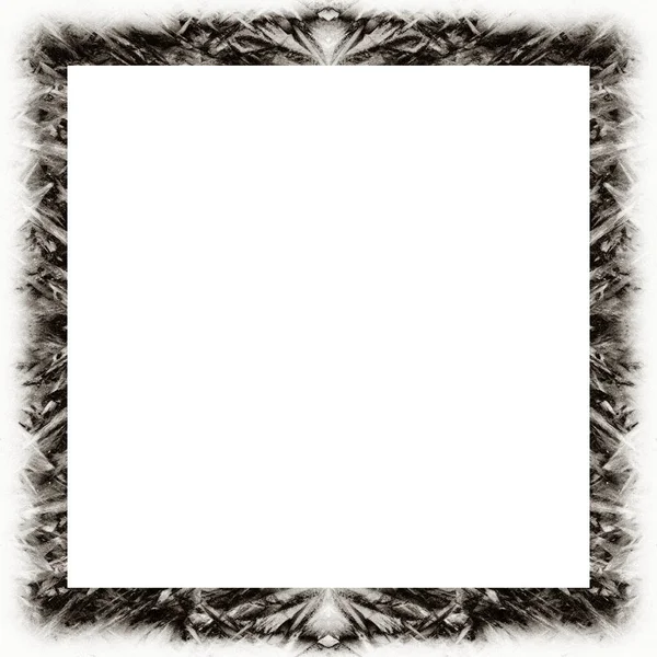 レトロなパターンを持つ古い色のグランジヴィンテージテクスチャ 画像のための空のスペースを持つ正方形のフレーム テキスト — ストック写真