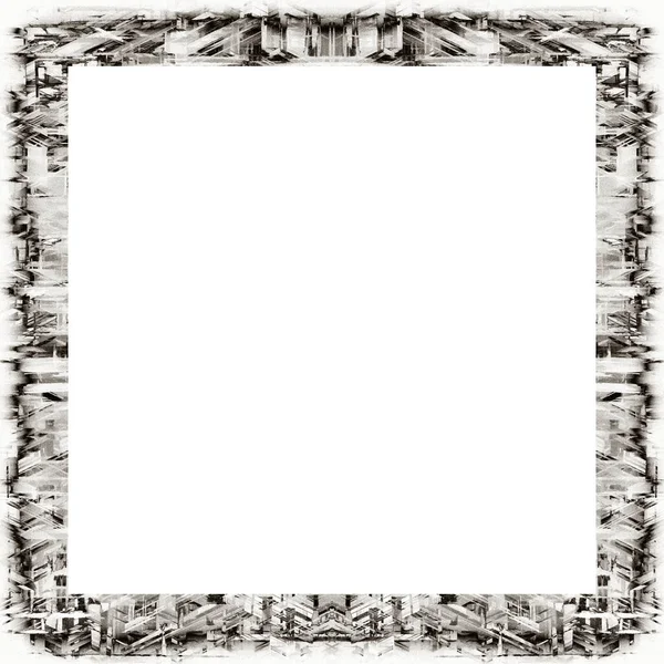 Oude Kleur Grunge Vintage Textuur Met Retro Patroon Frame Met — Stockfoto