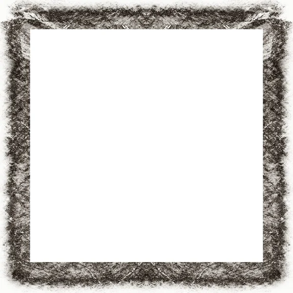 Old Color Grunge Vintage Texture Retro Pattern Square Frame Empty — Stock Photo, Image