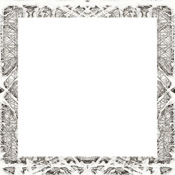 Oude Kleur Grunge Vintage Textuur Met Retro Patroon Frame Met — Stockfoto