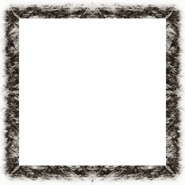 Oude Kleur Grunge Vintage Textuur Met Retro Patroon Vierkant Frame — Stockfoto