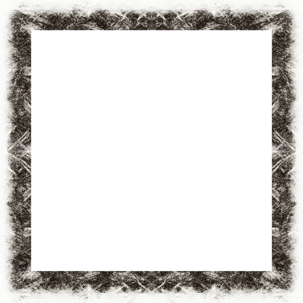 Oude Kleur Grunge Vintage Textuur Met Retro Patroon Vierkant Frame — Stockfoto