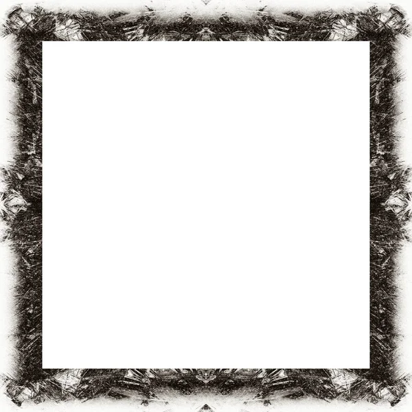 Oude Kleur Grunge Vintage Textuur Met Retro Patroon Vierkant Frame — Stockfoto