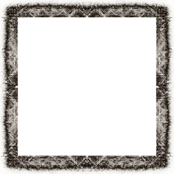 Oude Kleur Grunge Vintage Textuur Met Retro Patroon Vierkant Frame — Stockfoto