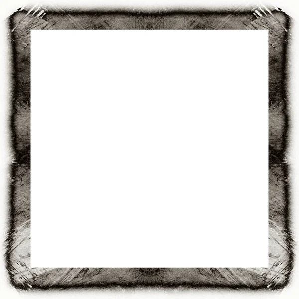 Old Color Grunge Vintage Texture Retro Pattern Square Frame Empty — Stock Photo, Image