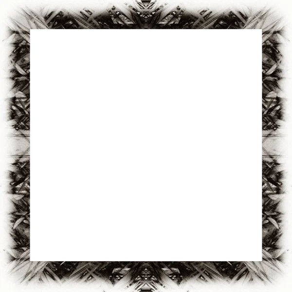 Oude Kleur Grunge Vintage Textuur Met Retro Patroon Vierkant Frame — Stockfoto