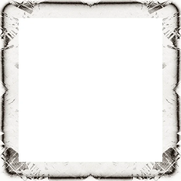 Oude Kleur Grunge Vintage Textuur Met Retro Patroon Vierkant Frame — Stockfoto