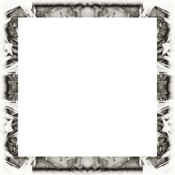 Old Color Grunge Vintage Texture Retro Pattern Square Frame Empty — Stock Photo, Image