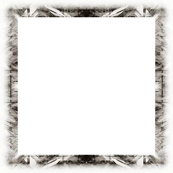 Oude Kleur Grunge Vintage Textuur Met Retro Patroon Vierkant Frame — Stockfoto