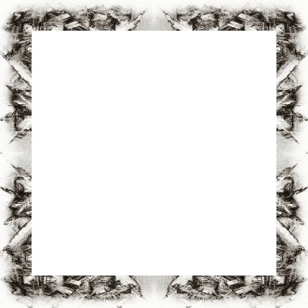 Old Color Grunge Vintage Texture Retro Pattern Square Frame Empty — Stock Photo, Image