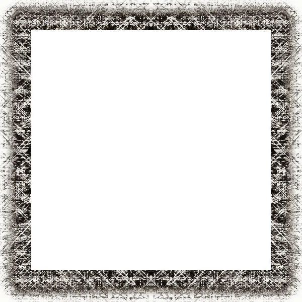 Oude Kleur Grunge Vintage Textuur Met Retro Patroon Vierkant Frame — Stockfoto