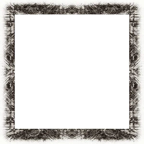 Oude Kleur Grunge Vintage Textuur Met Retro Patroon Vierkant Frame — Stockfoto