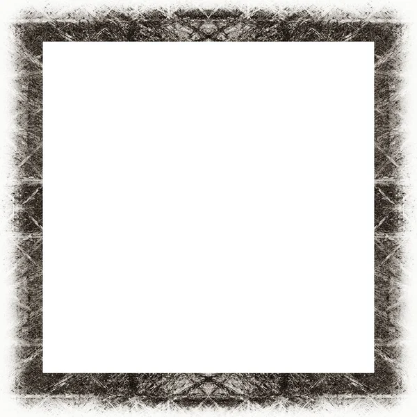 Oude Kleur Grunge Vintage Textuur Met Retro Patroon Vierkant Frame — Stockfoto