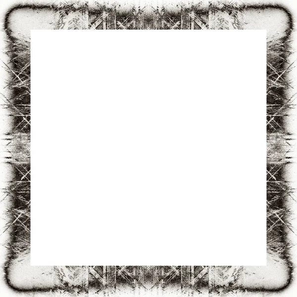 Old Color Grunge Vintage Texture Retro Pattern Square Frame Empty — Stock Photo, Image