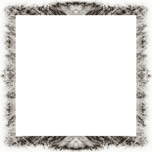 Oude Kleur Grunge Vintage Textuur Met Retro Patroon Vierkant Frame — Stockfoto