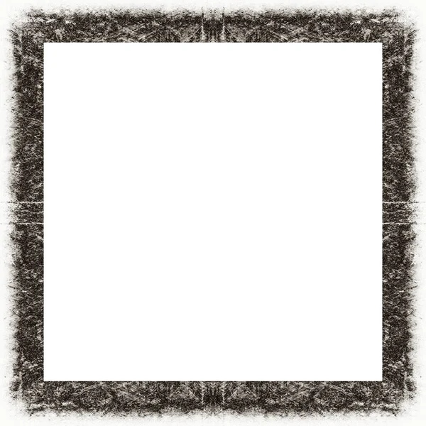 Oude Kleur Grunge Vintage Textuur Met Retro Patroon Vierkant Frame — Stockfoto