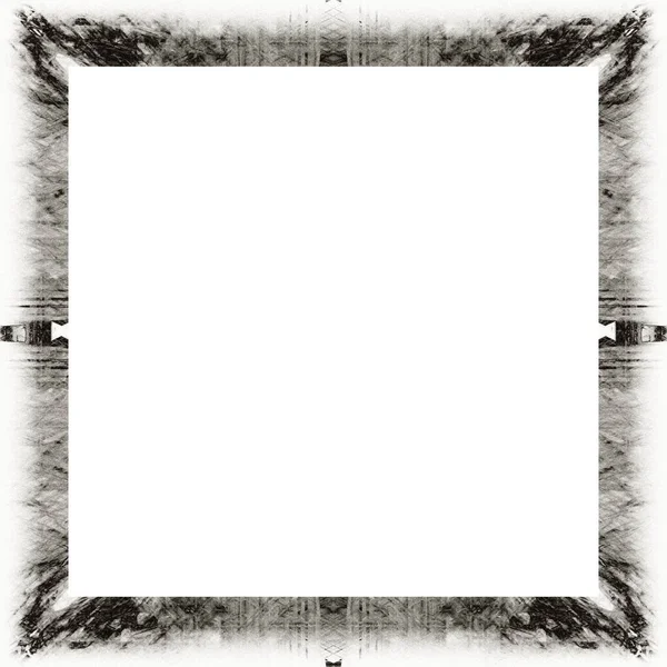 レトロなパターンを持つ古い色のグランジヴィンテージテクスチャ 画像のための空のスペースを持つ正方形のフレーム テキスト — ストック写真