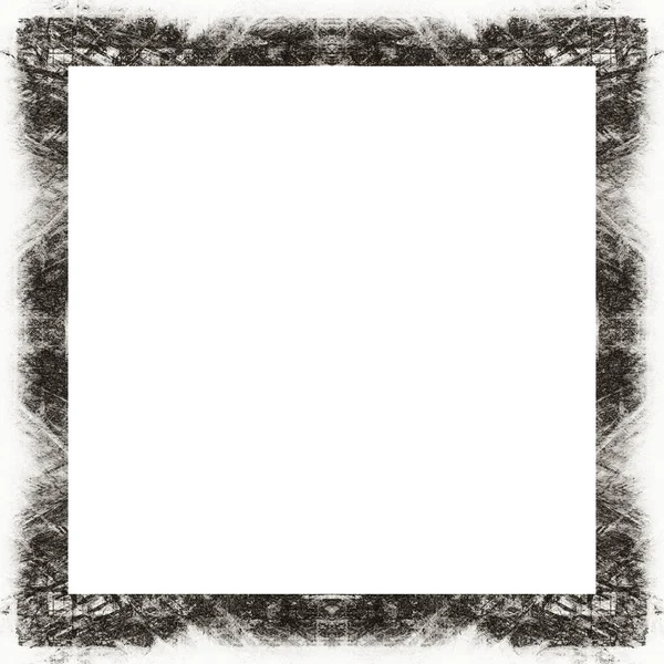 Old Color Grunge Vintage Texture Retro Pattern Square Frame Empty — Stock Photo, Image