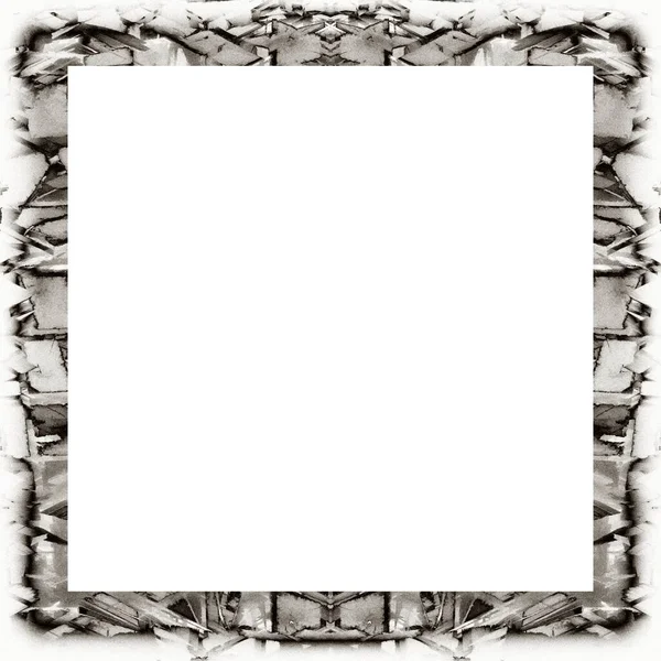 Oude Kleur Grunge Vintage Textuur Met Retro Patroon Vierkant Frame — Stockfoto