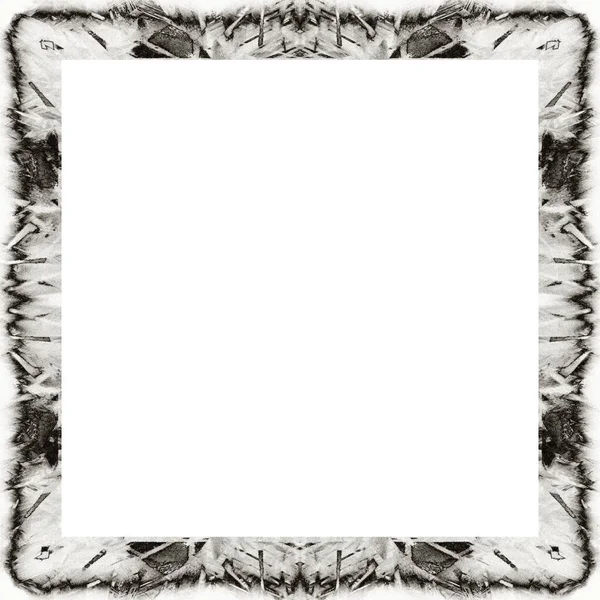 Old Color Grunge Vintage Texture Retro Pattern Square Frame Empty — Stock Photo, Image